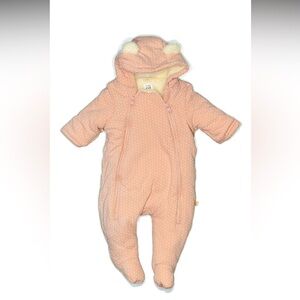 Baby Gap Pink Snowsuit 0-3 Months Girls ColdControl Coziest Bundler